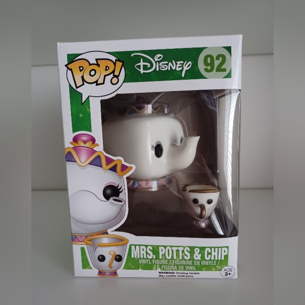 Disney Mrs. Potts And Chip Beauty And The Beast 92 Collectible Figure Funko Pop